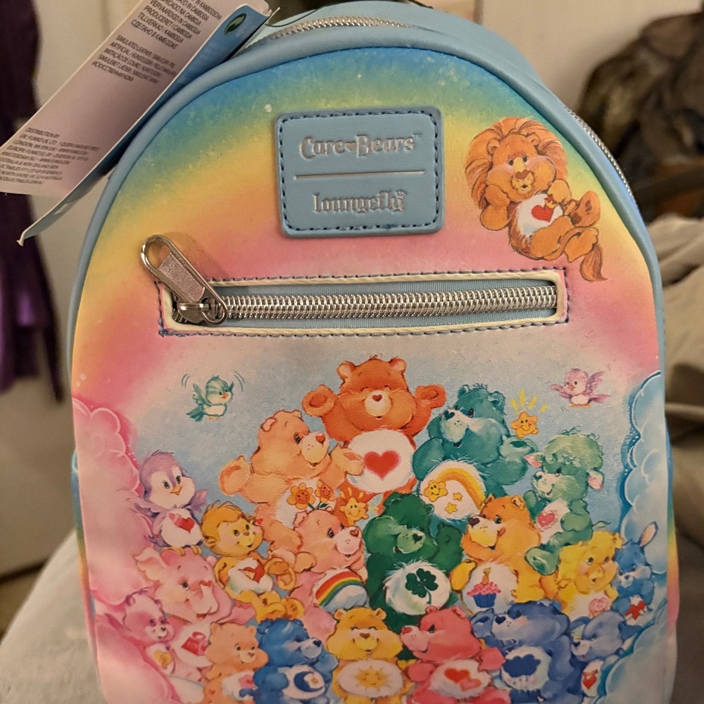 40th anniversary vintage Care Bears rainbow mini back pack